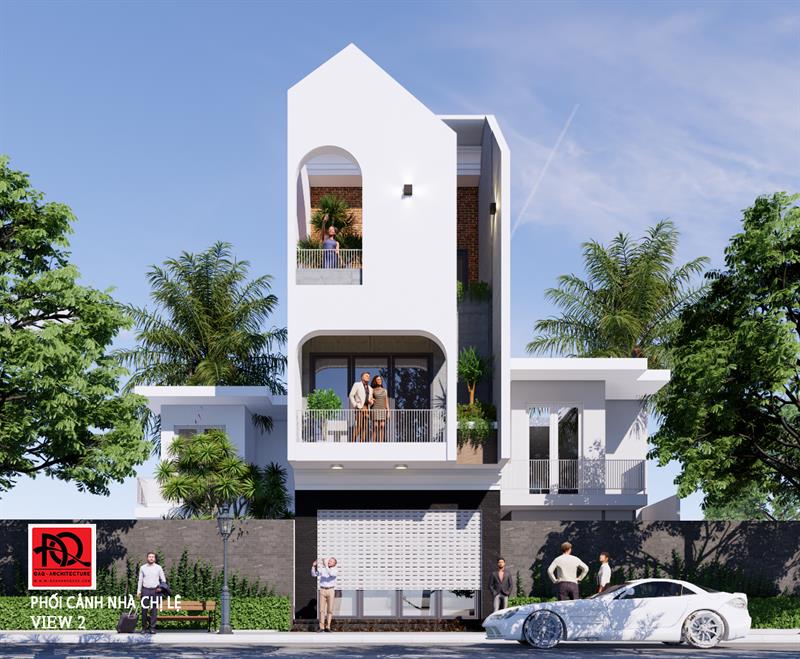 Thiết kế nhà Phan Thiết, Xây nhà trọn gói Phan Thiết, Thi công nhà trọn gói Phan Thiết, Thiết kế Thi công nội thất Phan Thiết Bình Thuận, Công ty Xây dựng Bình Thuận, Thiết kế nhà Bình Thuận, Xây nhà trọn gói Bình Thuận. Thiết kế nhà phố 2 tầng theo kiến trúc hiện đại tại Ocean Dunes - MS 99